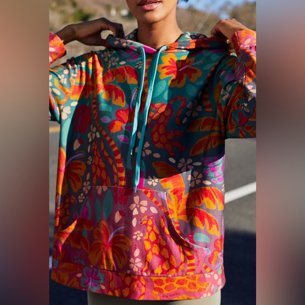 NWT Farm Rio + Anthropologie Magda Hoodie Sweatshirt